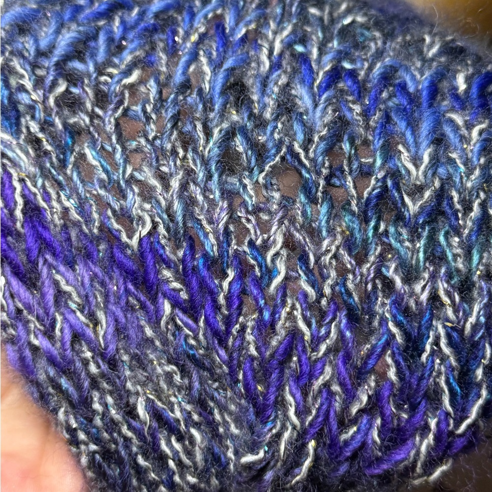 Hand Crafted Multicolor Knit Cowl - Picture 6 of 13